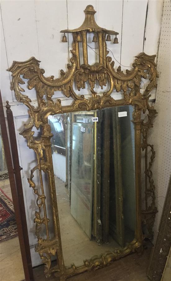 Large ornate gilt frame mirror